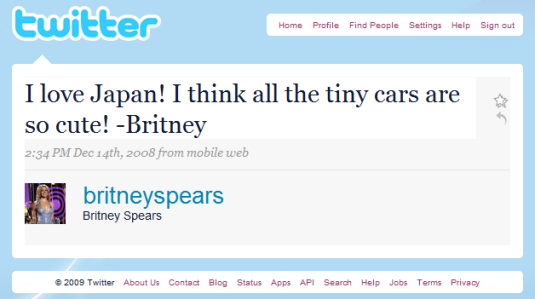 Britney Spears on Twitter