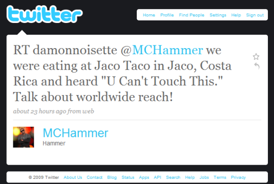 MC Hammer on Twitter