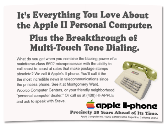 Apple II Phone Ad