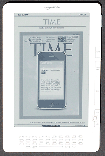 Time Magazine Cover on Kindle