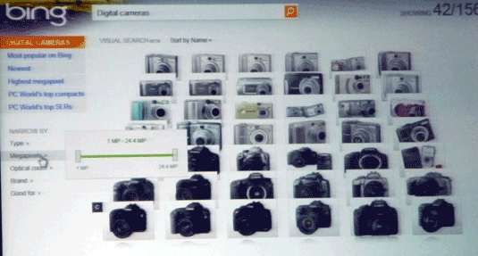 Bing Visual Search--Cameras