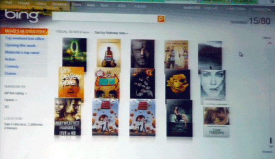 Bing Visual Search--Movies