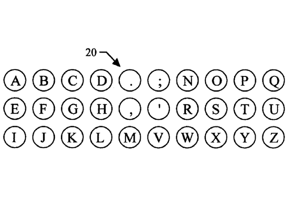ABCD keyboard patent