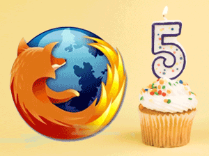 Firefox is Five