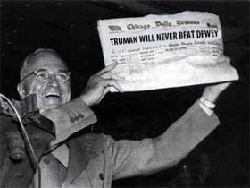 Truman Will Never Defeat Dewey