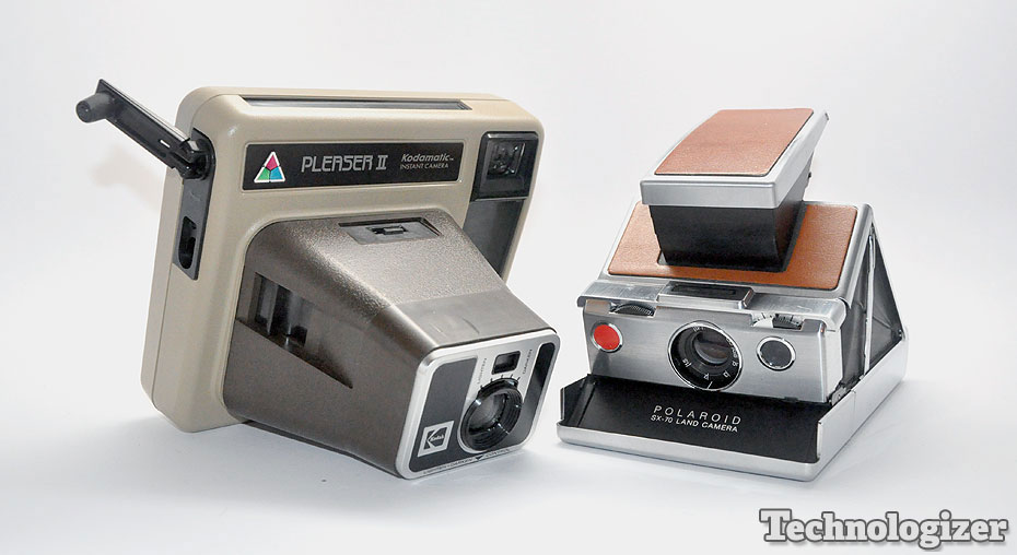 Kodak Pleaser II and Polaroid SX-70