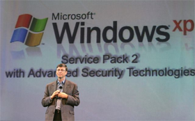 Bill Gates introduces Windows XP Service Pack 2
