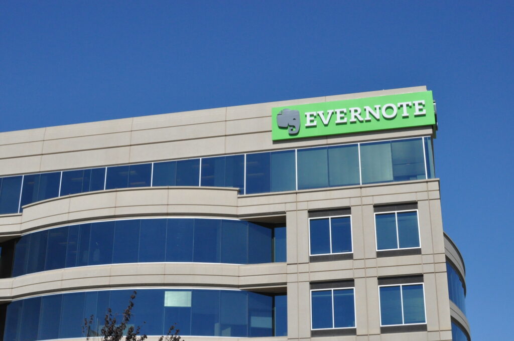 Evernote sign