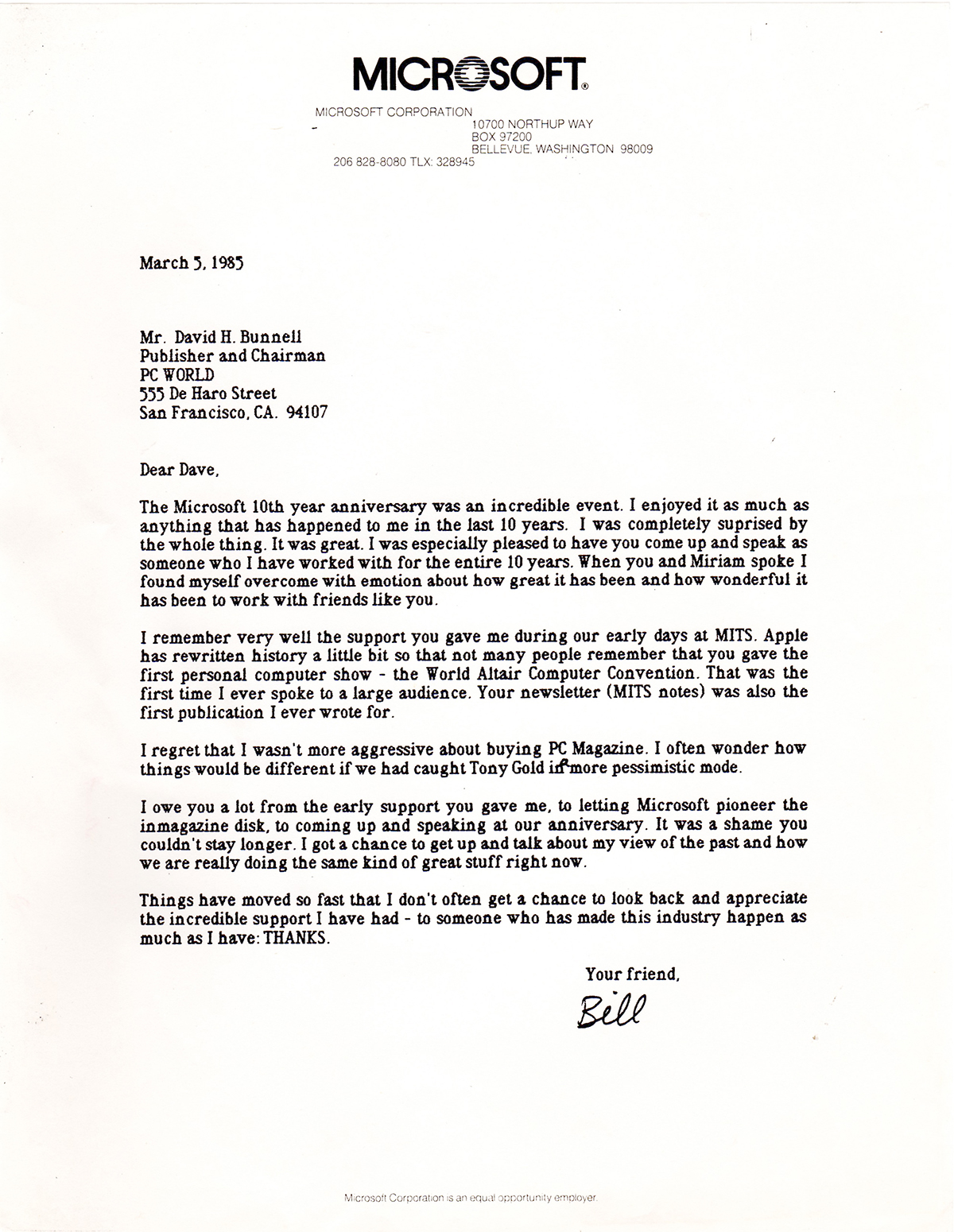 1985 letter from Bill Gates to David Bunnell copy